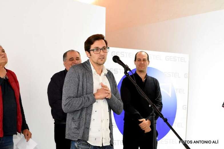 Daniel Rodríguez, el día de la apertura de la exposición (Foto Antonio Alí)
